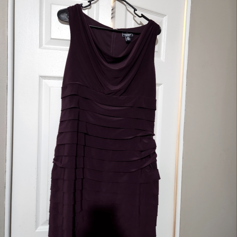 Womens American Living purple evening dress size 12 dry clean only